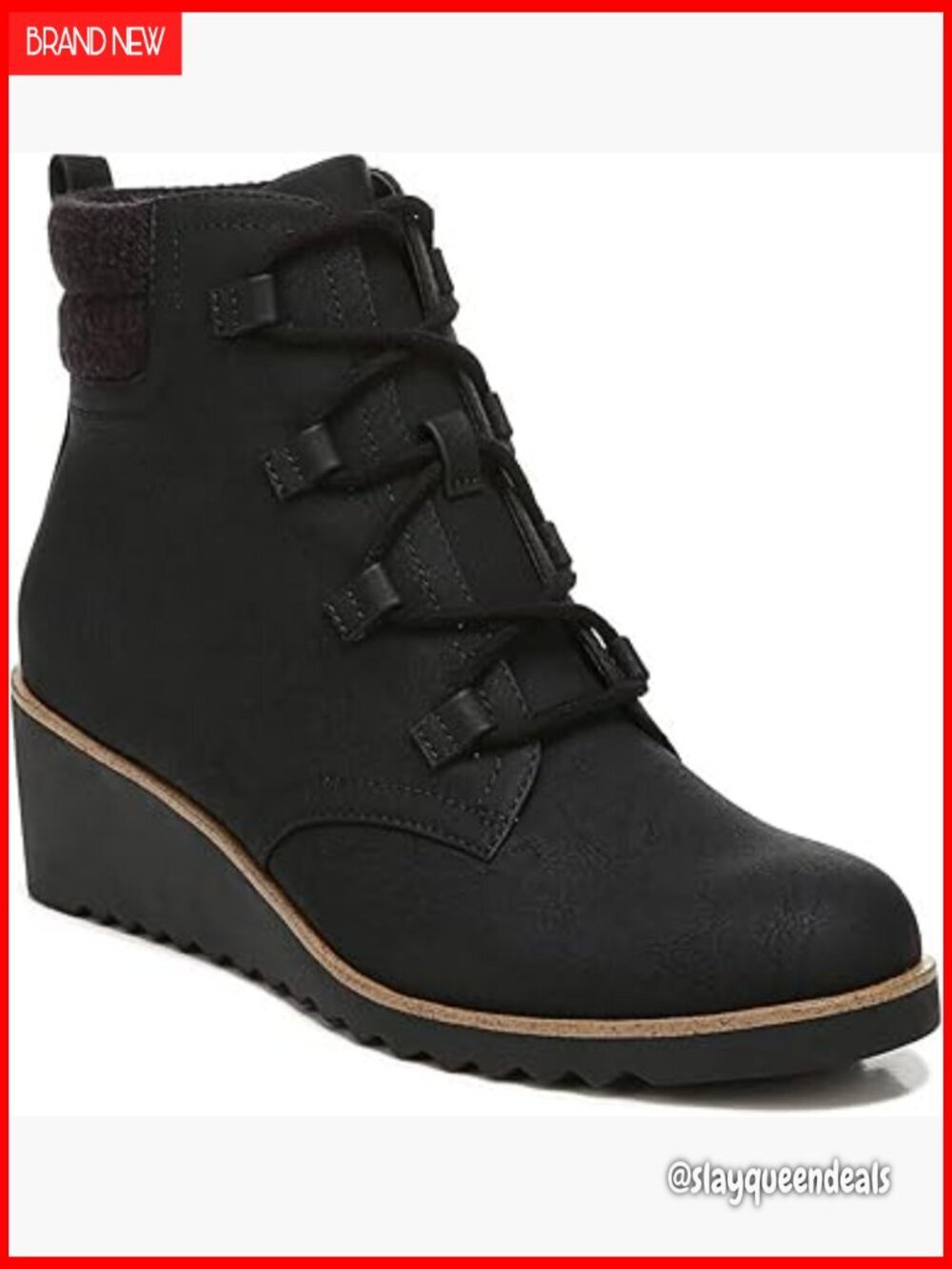 Women's Ankle Boots with 2-Inch Wedge Heel, Cushioned Support, Traction Sole